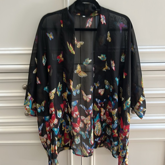 Colorful Butterfly Kimono - Picture 1 of 3
